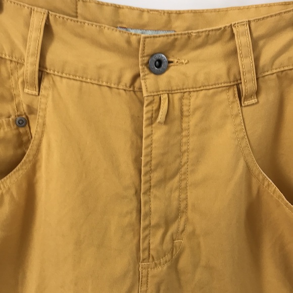 VTG Esprit high waisted shorts Sz 11/12 Cotton twill mustard yellow Excellet con - Picture 2 of 10
